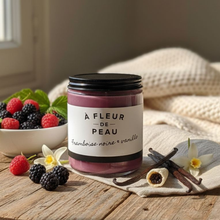 Charger l&#39;image dans la galerie, Chandelle Framboise noire &amp; vanille
