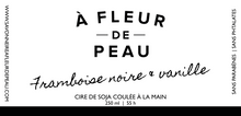 Charger l&#39;image dans la galerie, Chandelle Framboise noire &amp; vanille
