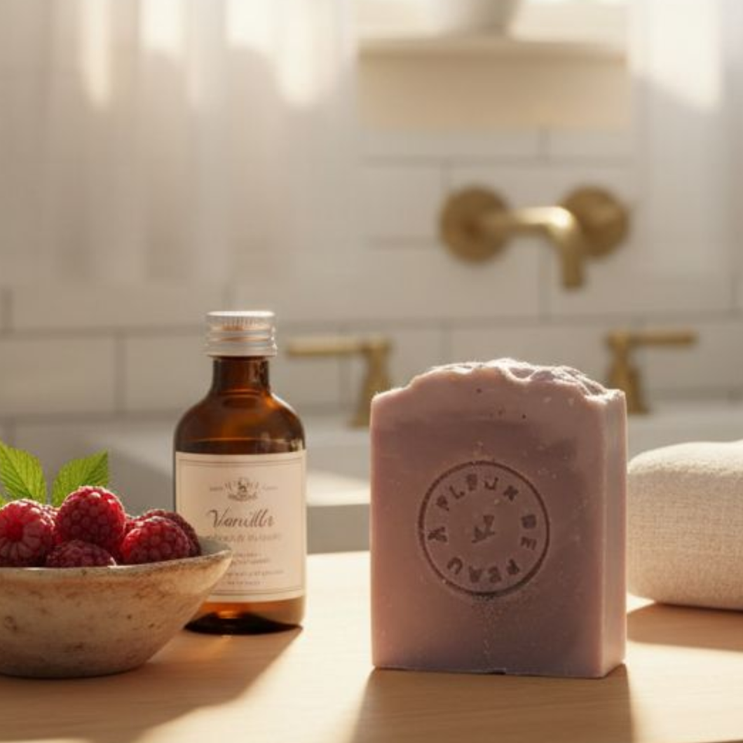 Savon framboise noire et vanille