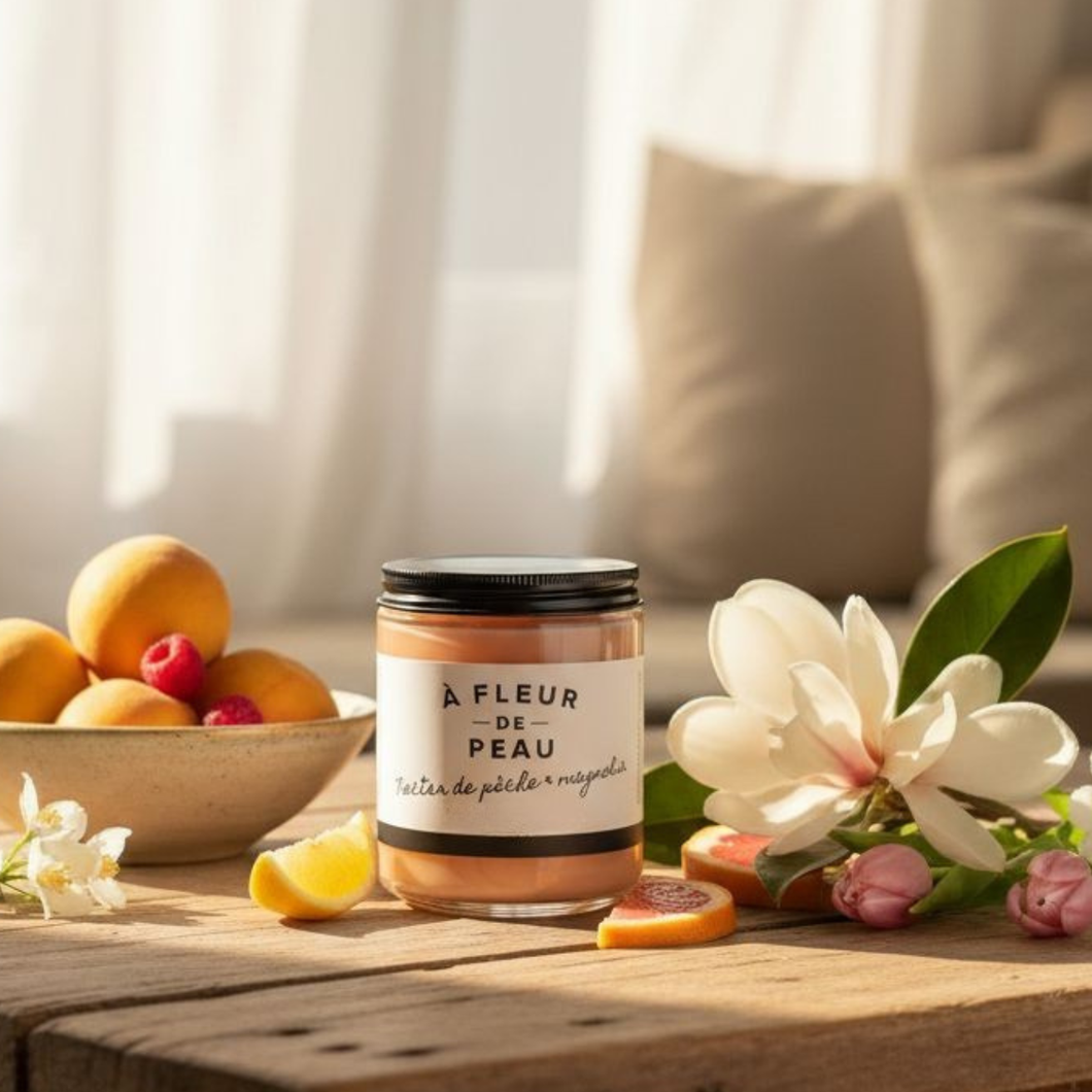 Chandelle Nectar de pêches & magnolia