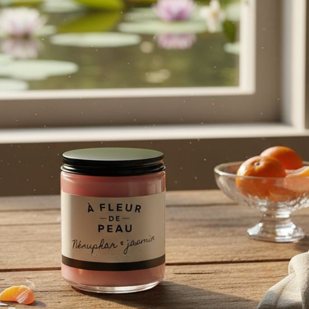 Chandelle Nénuphar et jasmin