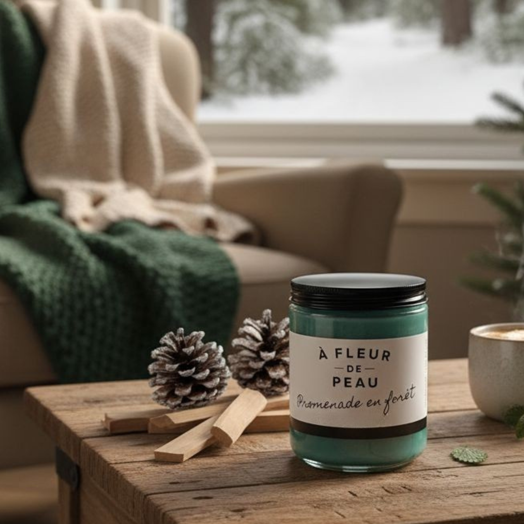 Chandelle promenade en forêt