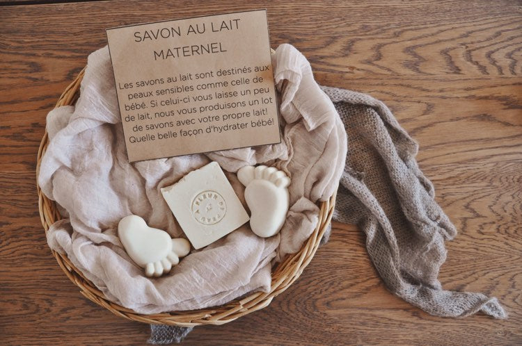 Savon à base de lait maternel